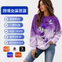 印花圆领外贸宽松卫衣