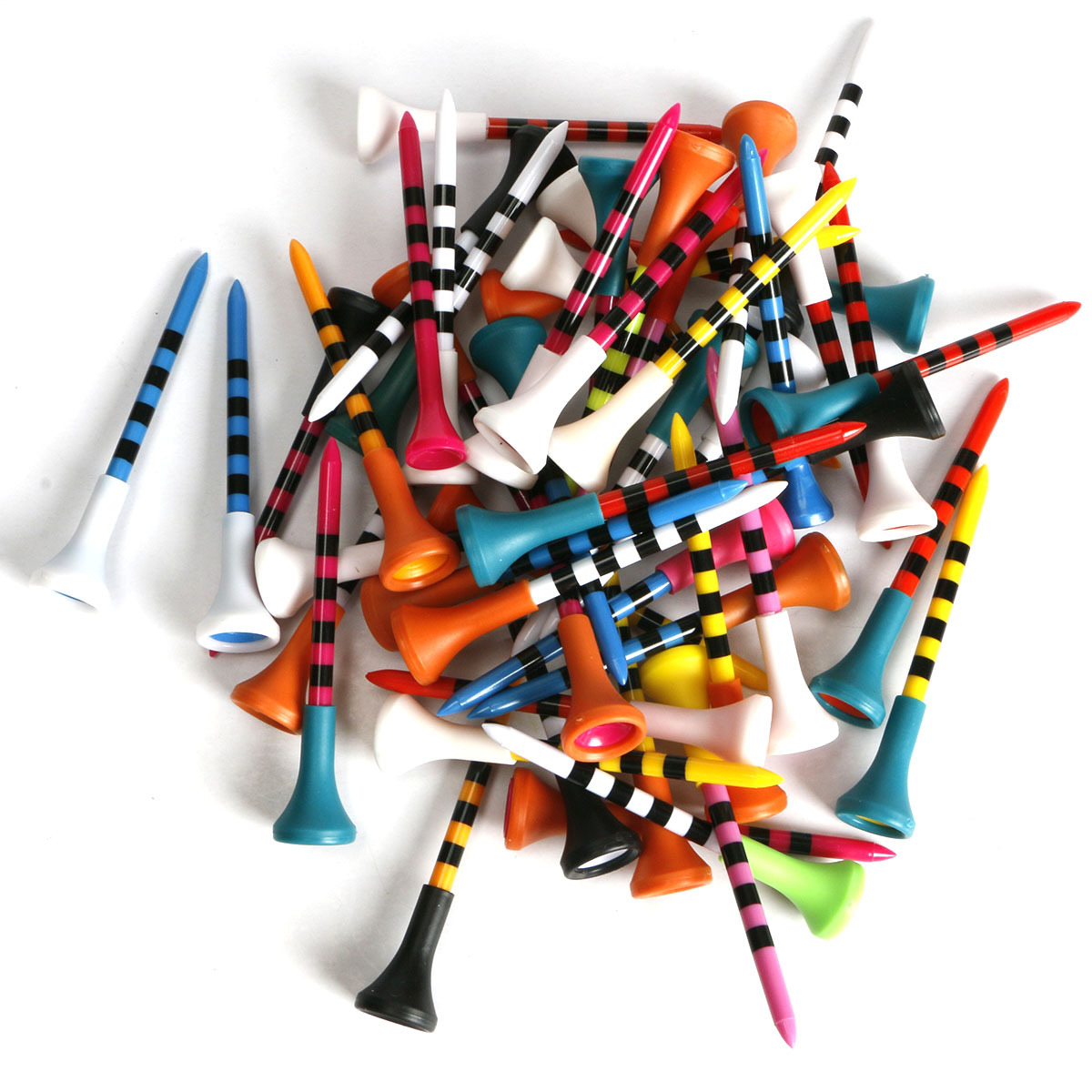 Golf nail TEE asiento de bola de plástico 83mm manga de goma suave cubierta de la cabeza servir bola Golf tee titular de la bola Nuevo