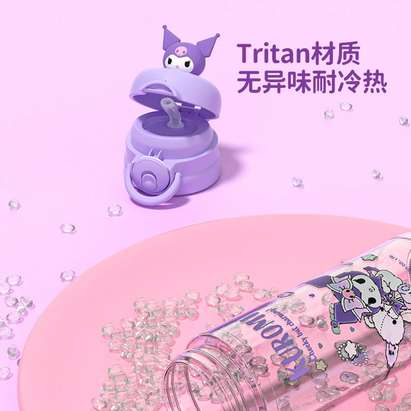 Детская бутылка Sanrio из стекла, материал для детского сада, спортивная бутылка