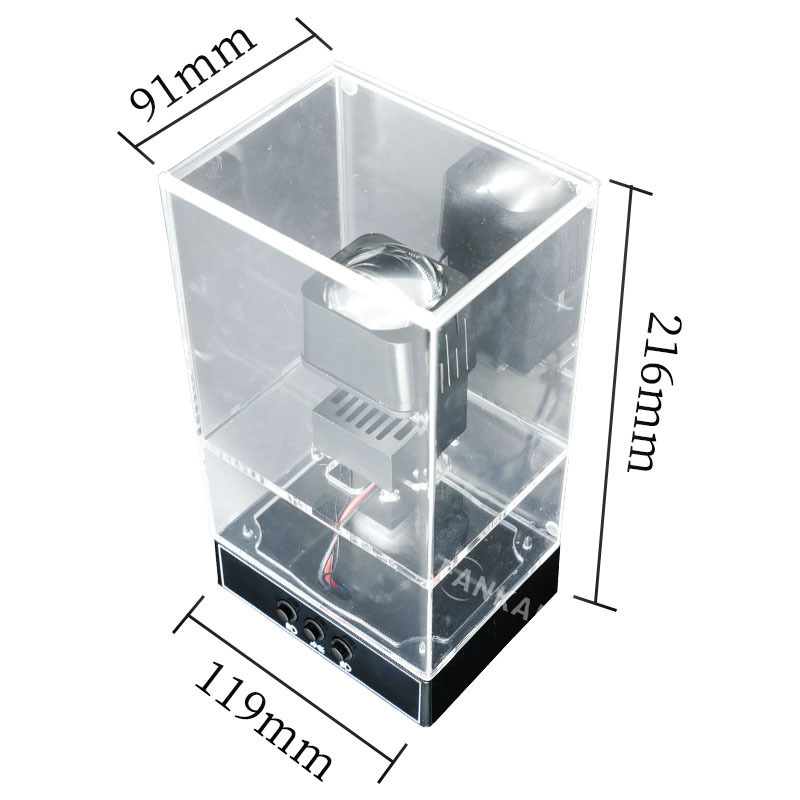 Faros de automóvil 1.51.8 pulgadas LED Matrix Module Showcase Battery Rechargeable Showcase Box