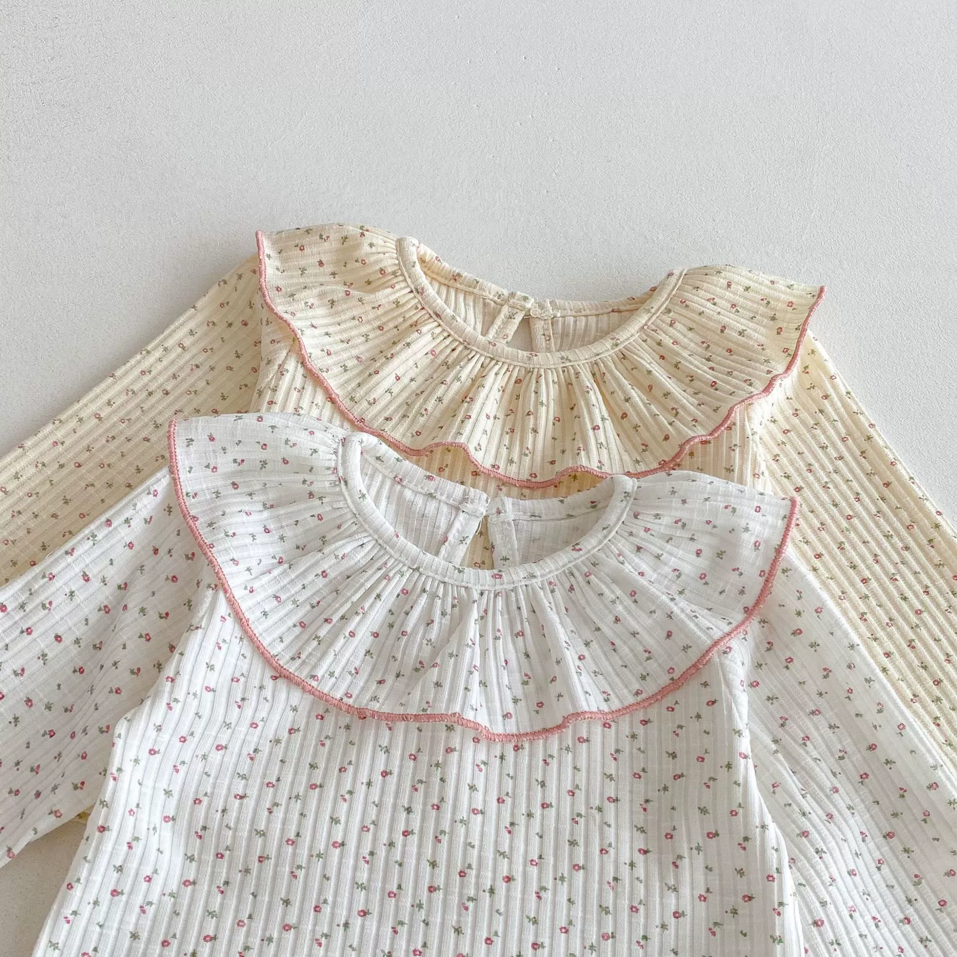 Demi-season long-sleeve girl's, universal base doll, body-friendly cute T-shirt, doll collar, Korean style