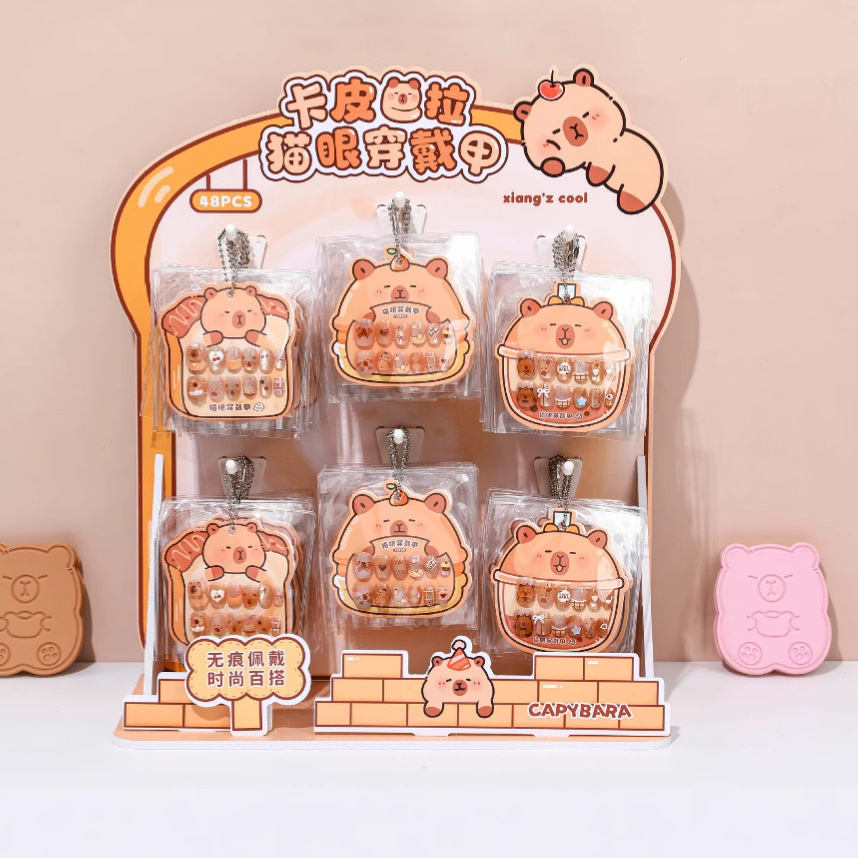 short three dimensional nail stickers