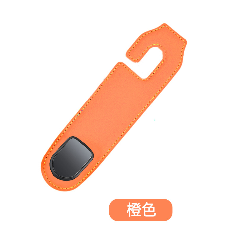 Asiento trasero del coche gancho oculto gamuza invisible coche interior y bolsa trasera gancho de almacenamiento de objetos pequeños