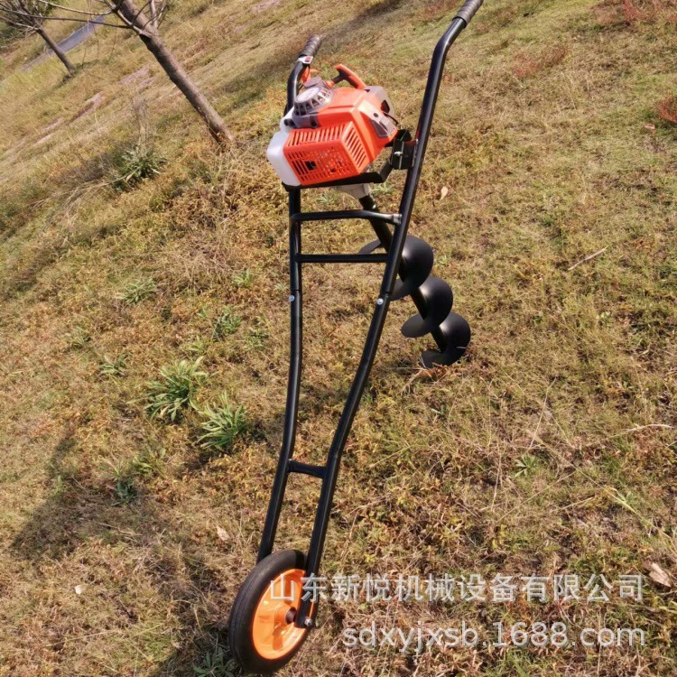 家用小型手提汽油钻坑机 汽油小型打桩机 便携式挖坑机