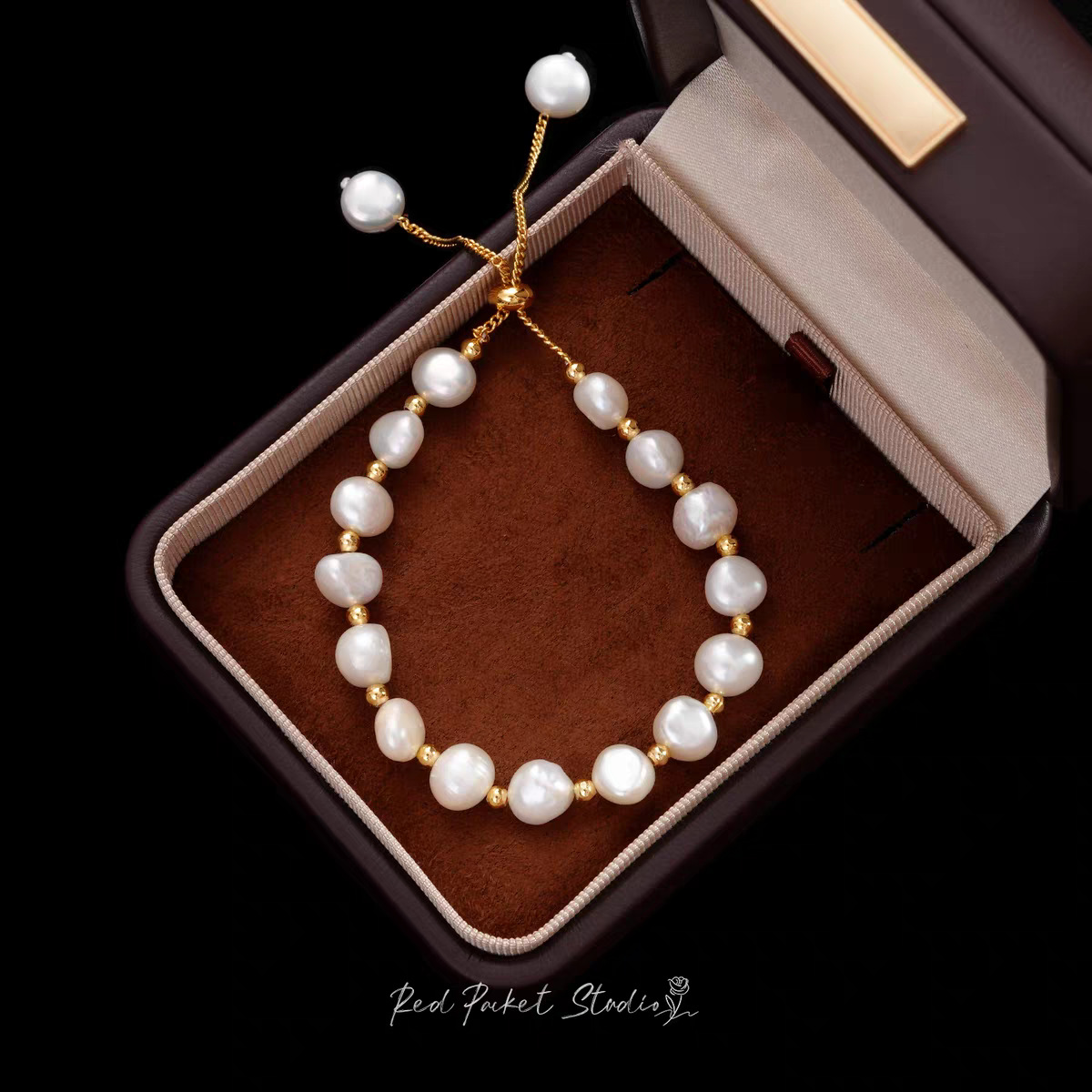 7-8MM Natural Baroque Pearl Bracelet for Women, Ins Niche Design, Bracelet Jewelry, Gift for Girlfriends