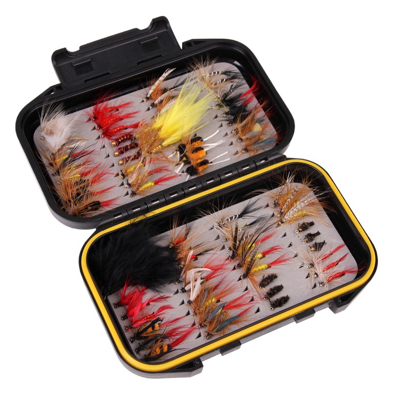Nuevo 120 unids imitación mosca gancho y mariposa imitación varios estilos luya cebo imitación cebo pesca gancho pesca artes