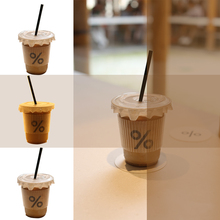ins一次性咖啡带盖透明pet塑料冷饮杯子奶茶美式外带打包达士通贸