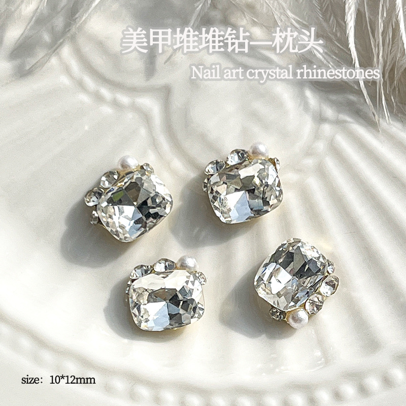 Manicura pila diamante Maillard rhinestone aleación tridimensional perla diamante hecho a mano cristal diamante pila diamante manicura accesorios de la joyería