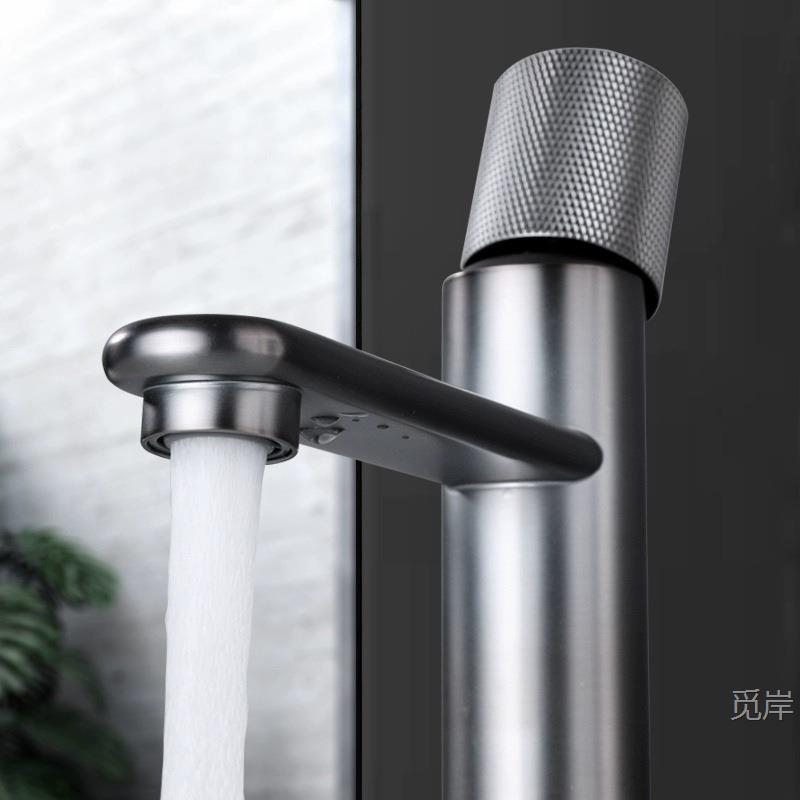 Grifo Mezclador de Lavabo de Baño de Cobre, Agua Fría y Caliente image 4