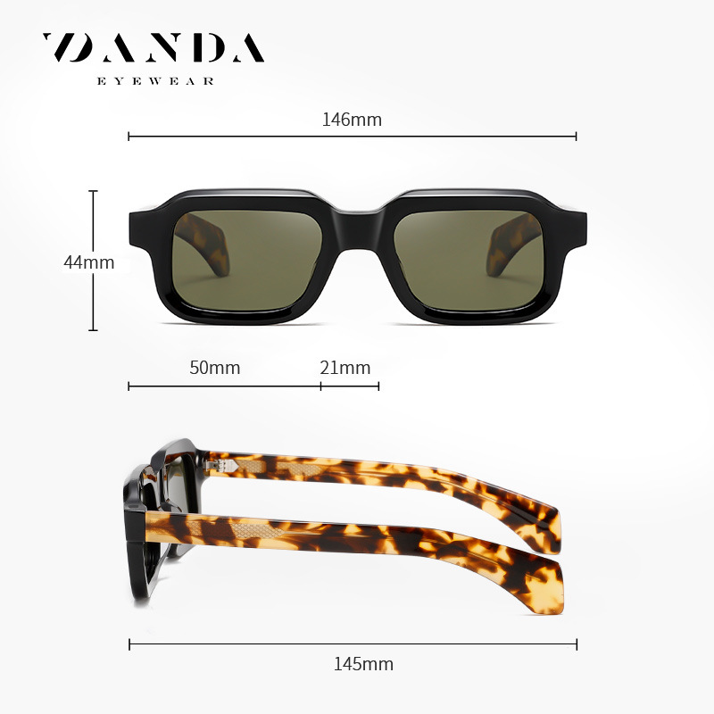 Nuevas gafas de sol polarizadas S32132 moda europea y americana para hombres y mujeres con el mismo estilo Gafas de sol de placa Gafas de sol de protección solar para exteriores