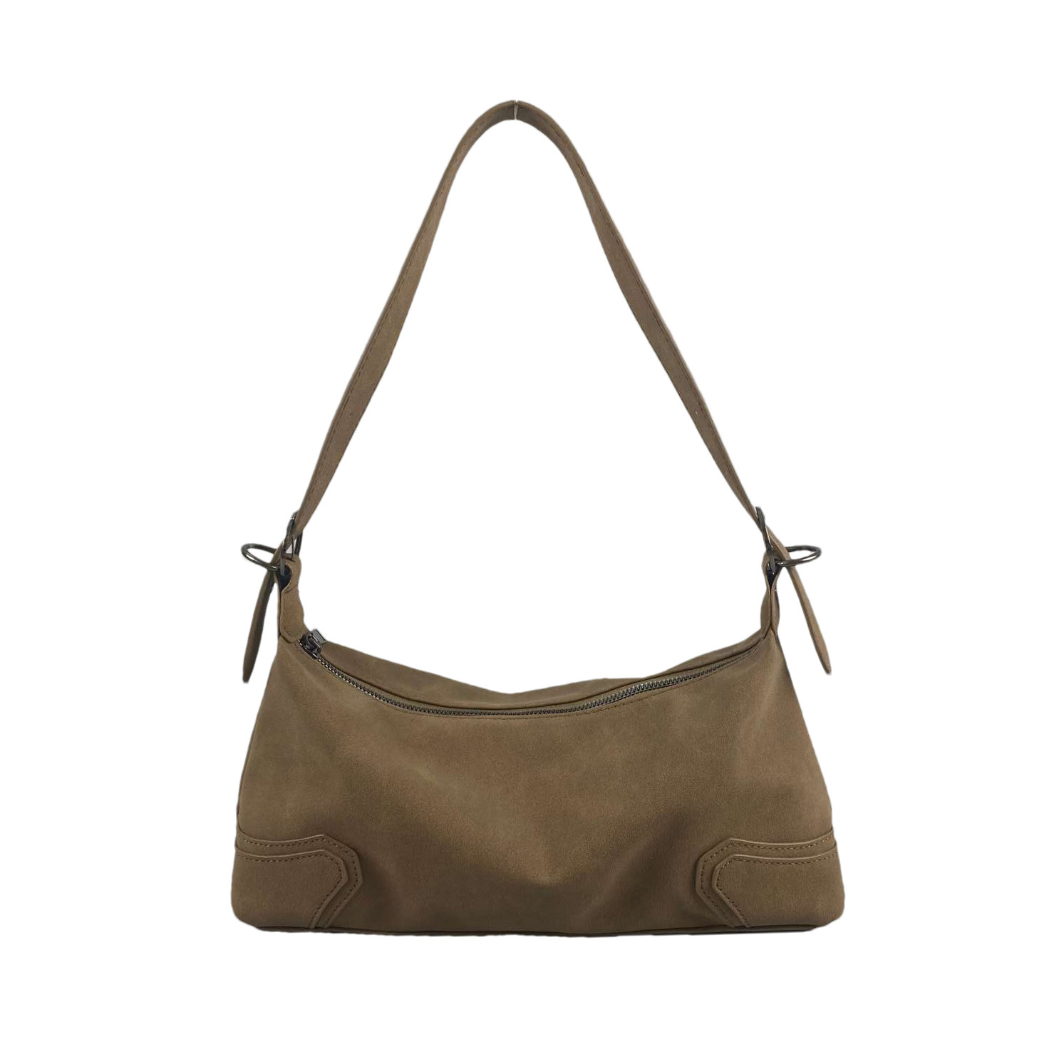 Unique Design High-end PU For Women 2024, Maillard Soft Leather Matte Finish, Stylish Biker-style Underarm Crossbody Bag_voghion.com
