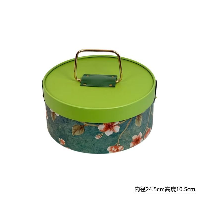 Caja de regalo del Festival del Medio Otoño, caja de regalo de embalaje de pastel de luna, caja de regalo de estilo nacional exquisita, caja dura de barril portátil, caja de regalo de hielo