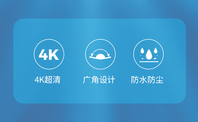 4K Hd Wifi Sports Camera Driving Recorder Cycling Waterproof 360 Panoramic Motorcycle Dv Fishing Recorder Wholesale
