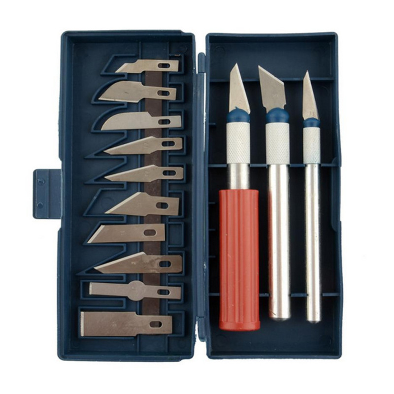 13PCS 雕刻刀 小刻刀金属雕刻刀 金属刻刀美工刀