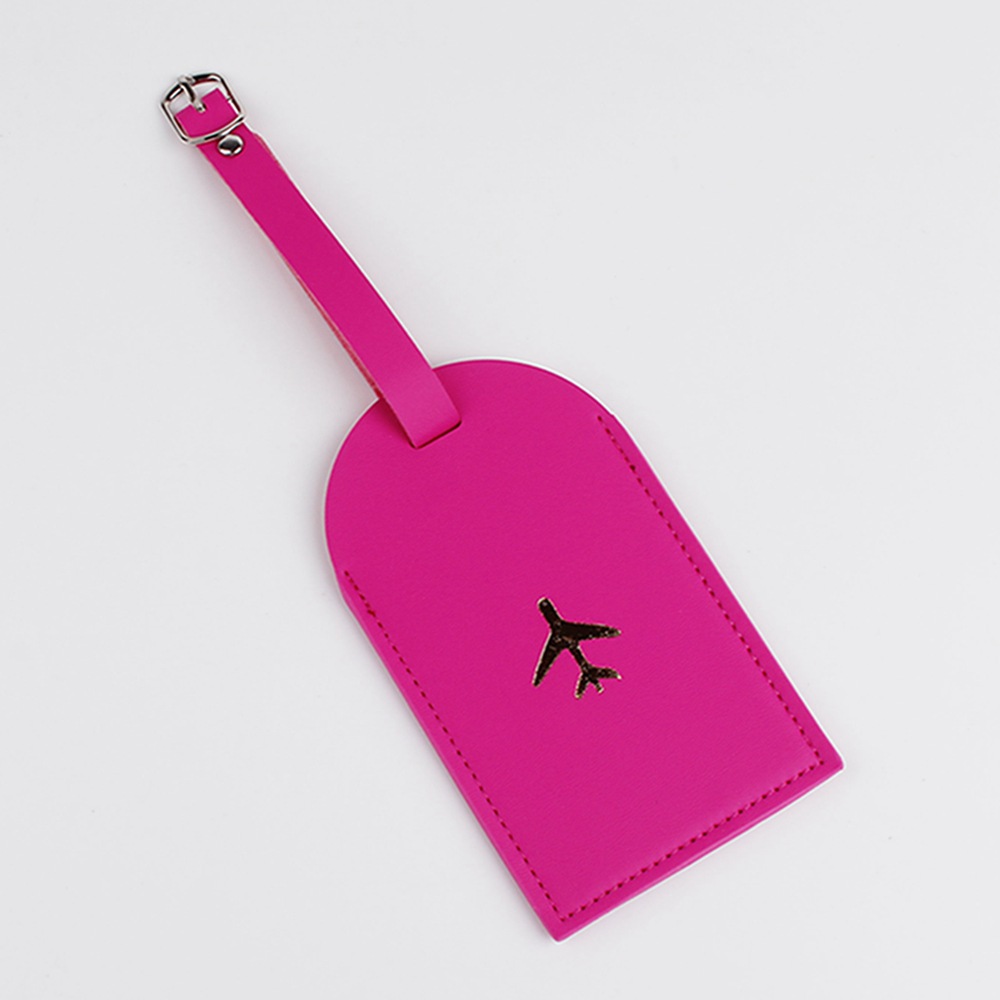 Etiqueta colgante de cuero Tarjeta de comida de autobús tarjeta de identificación de estudiante certificado de trabajo conjunto avión equipaje etiqueta PU fabricante en stock