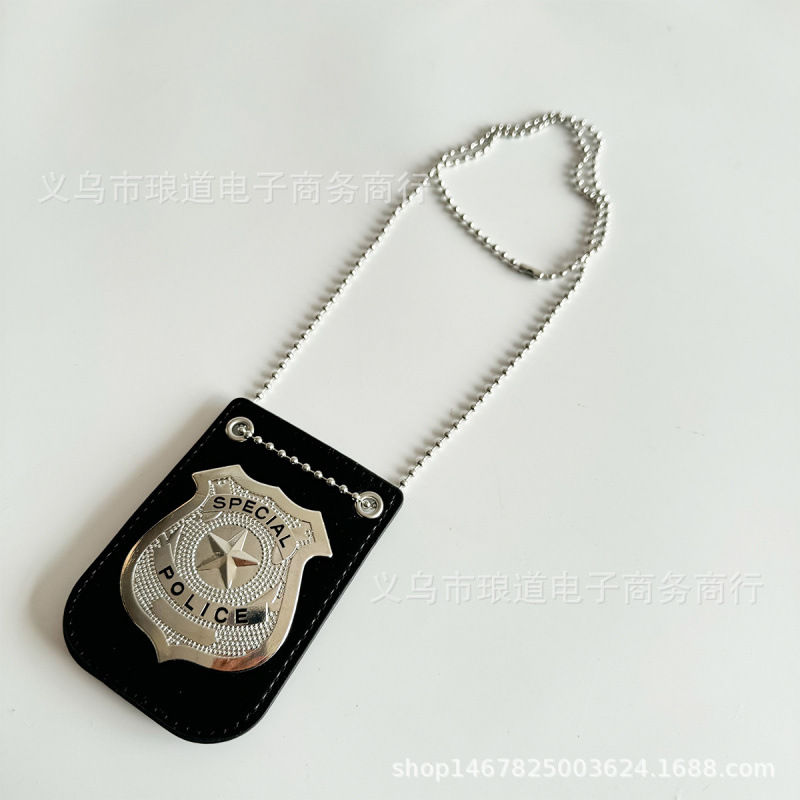 Toy, metal necklace, accessory, halloween, graduation party, cosplay, police
