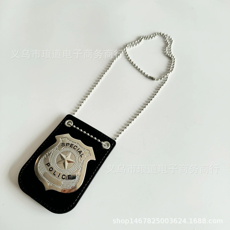 Toy, metal necklace, accessory, halloween, graduation party, cosplay, police
