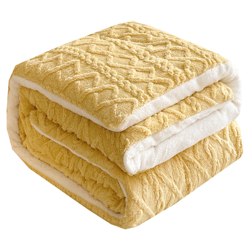 El comercio exterior transfronterizo explosivo Waffle Geta, mantas de cordero, mantas gruesas, mantas de siesta, mantas de oficina.
