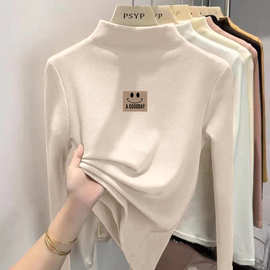 Y2018#儿童半高领打底衫秋冬德绒男童内搭保暖上衣中大童女童秋装