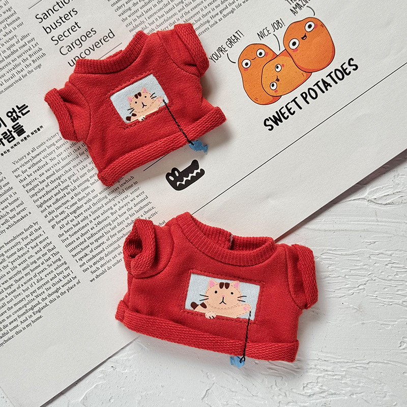 Excluding Doll Clothes, Bear Plush Keychain, Nyota Clothing Pendant, Dress-Up Kitten Fishing T-Shirt Excluding Doll Clothes, Bear Plush Keychain, Nyota Clothing Pendant, Dress-Up Kitten Fishing T-Shirt