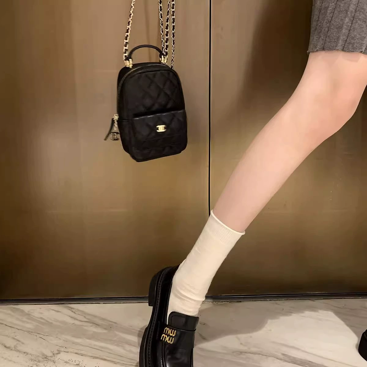Grape Mom Studiolee Academy Wind Miu ленивые однотонные туфли с металлической пряжкой, маленькие кожаные туфли на весну и осень для женщин