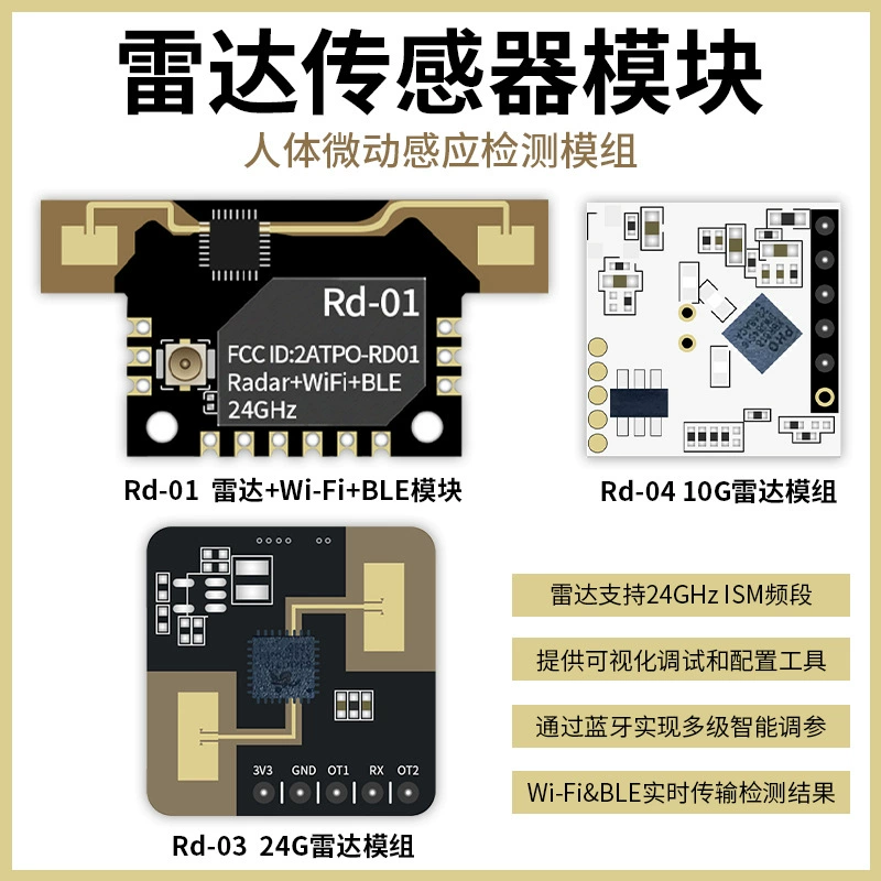 Оригинальный подлинный Rd-01 24G радар модуль индукции тела радар WiFi BLE модуль датчика