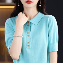 ů���R�ļ��¿�100%��ᘿ�����Ů��ɫPOLO�I�~�ی��ɴ����͸����