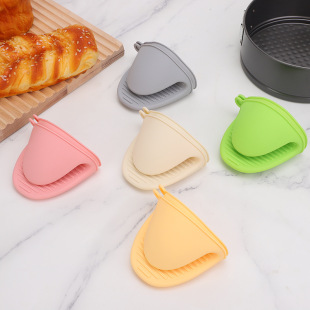 Anti-scald clip plate holder wholesale kitchen three-piece set household non-slip steamed vegetables anti-scald hand plate holder silicone bowl holder