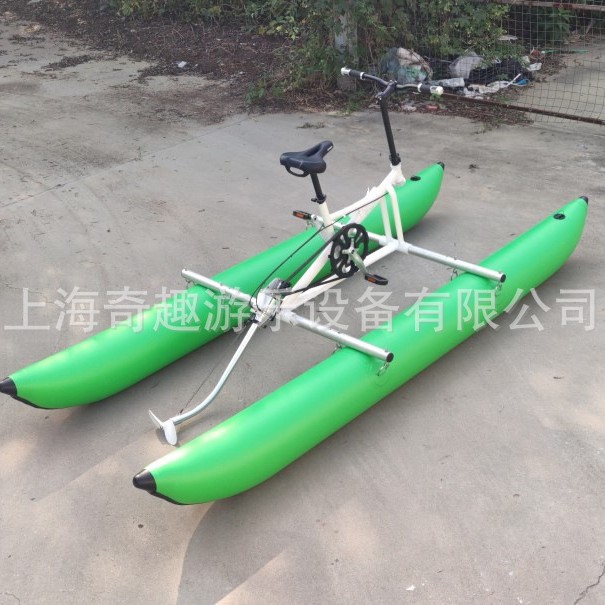 Venta directa de fábrica de bicicletas de agua para adultos Boya inflable de aleación de aluminio Bicicleta portátil de pedal de entretenimiento al aire libre
