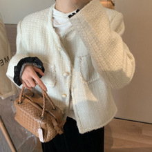 韩国女装高货冬上新简约气质日常调性羽绒服女新款小香短外套女