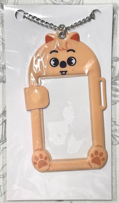 skzoo デイリーウィークリー Doudou アイ磁気カードホルダー Li Longfu 手をつなぐ動物プラスチック PVC ID カードホルダーフォトカード収集|undefined