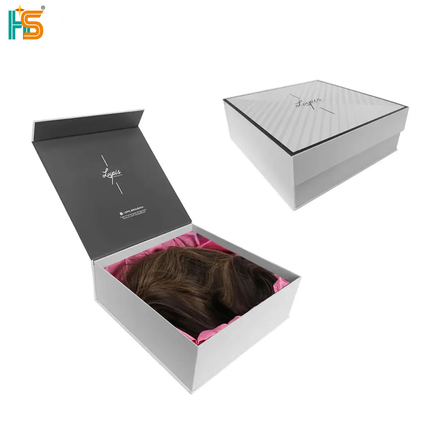 Customized high-end wig box, cardboard c...