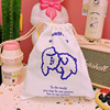 Brand cartoon cute storage bag, Japanese and Korean, drawstring