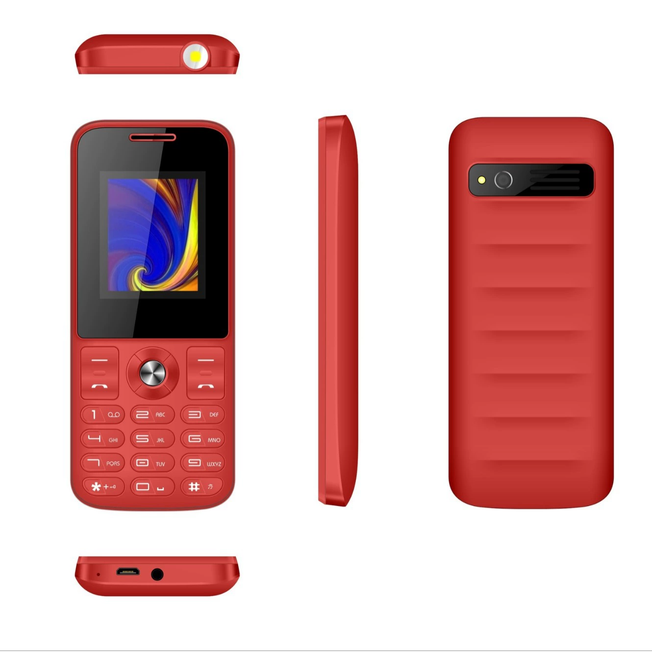 MIQOO OEM 2.42G 2SIM, 5C аккумулятор, аватар-функция, кнопка, язык для пожилых, экспорт в Африку
