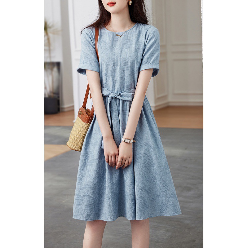 Summer blue elegant dress