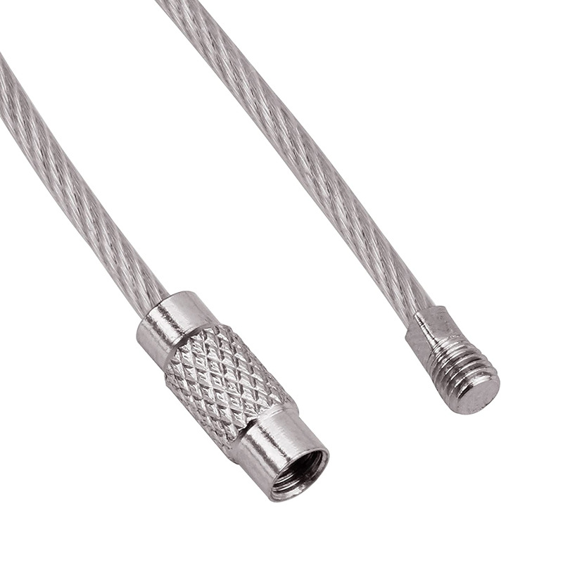 Amazon caliente-Venta de cuerda de alambre de acero anillo de alambre de acero recubierto de color anillo de alambre de acero inoxidable cerradura de la cuerda Weiye anillo