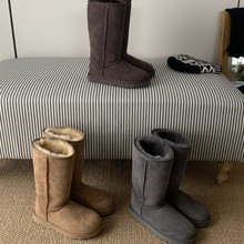 【桑坡现货直发】5815长筒皮毛一体雪地靴真羊皮毛冬季东北爆款