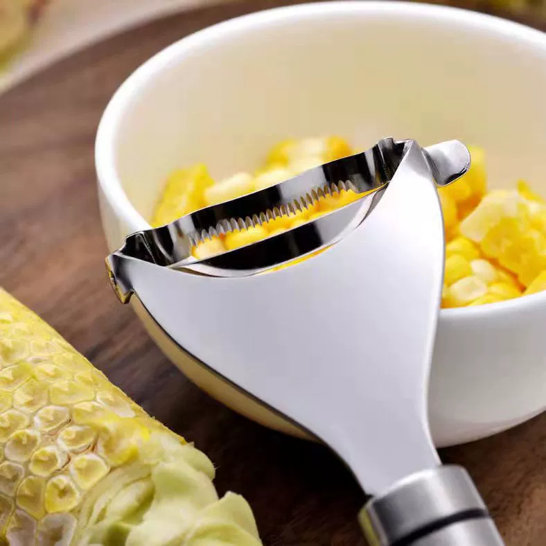 Stainless steel corn plane kitchen tool peeling corn artifact decarrator corn grain separator peeling device