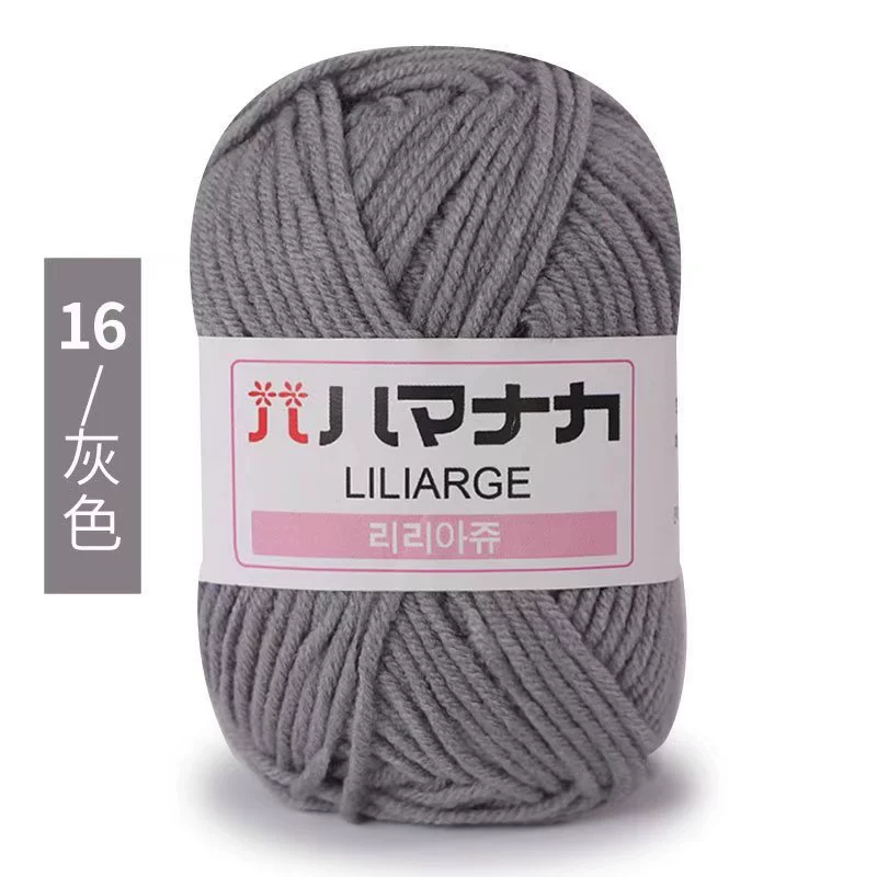 Пряжа Wool LILIARGE, 4-поли́к Milk Cotton, клубки 25 г, 74 цвета — вязание крючком и DIY