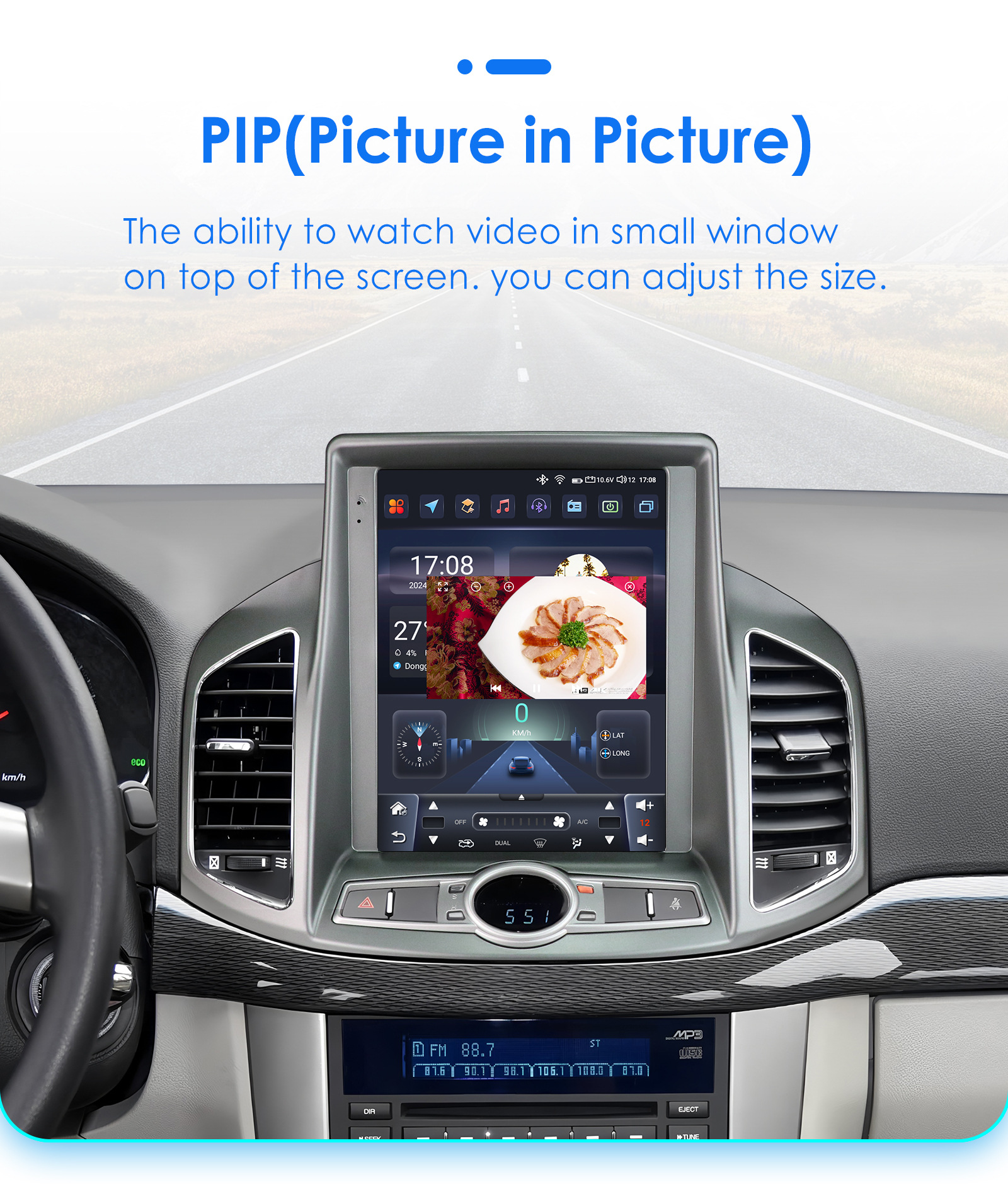 Suitable for 11-17 Models of Chevrolet Captiva Android Vertical Screen Central Control Gps Smart Car Navigation