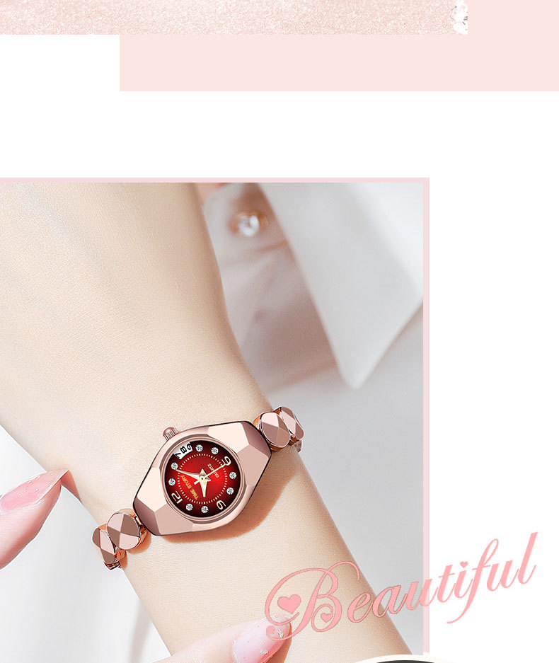 Elegant damklocka med kvarts och kalender med strass_voghion.com