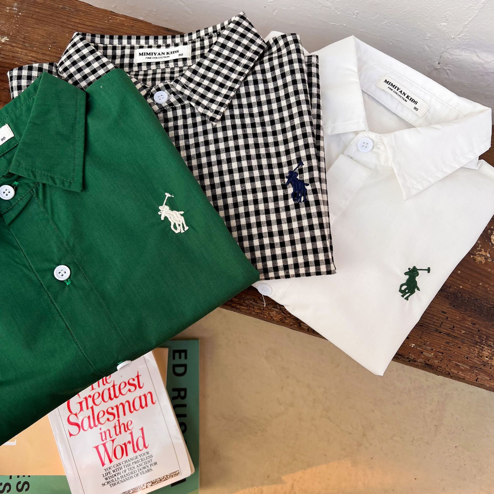 Limón salado siete otoño camisa a cuadros de algodón para niños bebé algodón coreano solapa chaqueta fina de primavera y otoño para niñas