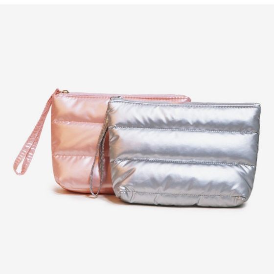 Cross-border New Quilted Cosmetic Bag Wash Bag High-grade ns Wind Internet Celebrity Portable Large Capacity Bright Face Down Bag Travel