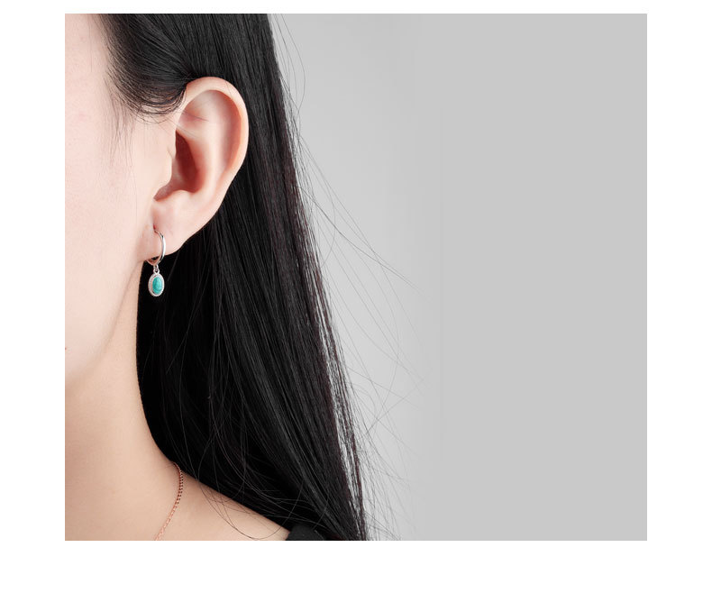 925 Sterling Silver Material Geometric Pattern 1 Pair 925 Sterling Silver 925 Sterling Silver Earrings Geometric Drop Earrings