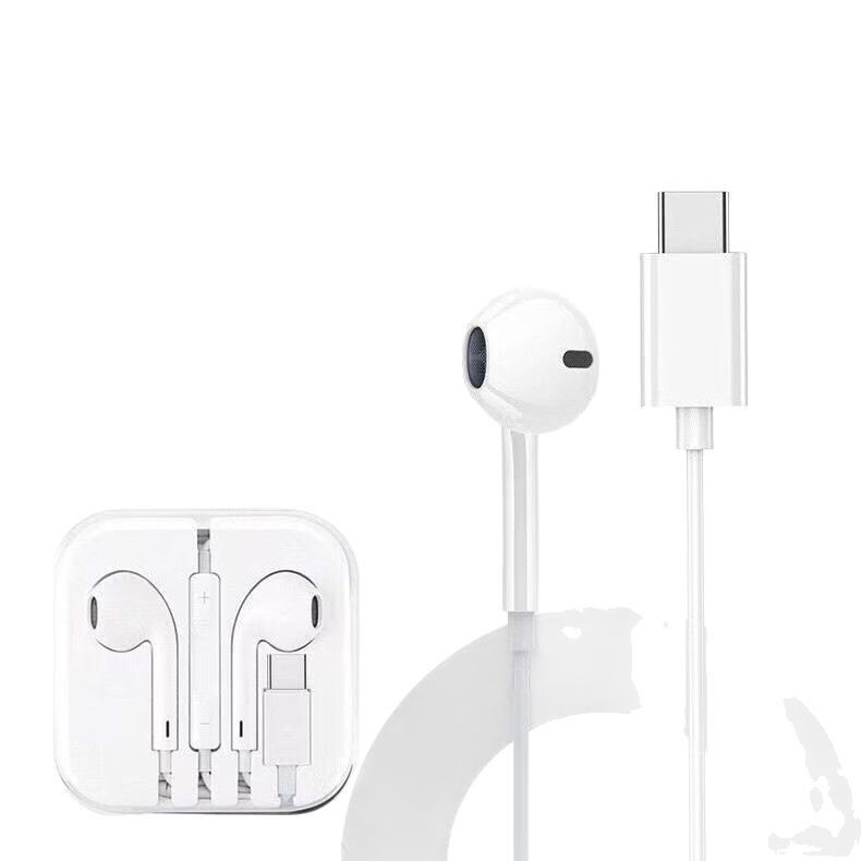 Para Apple Lightning Android typo-c Huawei 3.5mm teléfono móvil con cable en la oreja auriculares con cable