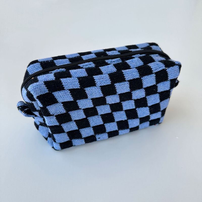 Etsy個性化刺繍メリヤス化粧バッグストライプ棋盤格収納袋ペン袋携帯色合わせ収納バッグ|undefined