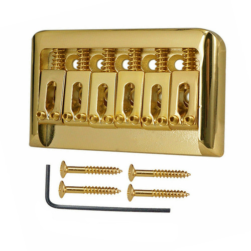 Non-tremolo electric guitar hardtail 6-string bridge saddle for Stratocaster Telecaster