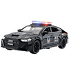 Audi, realistic metal police car with light music for boys, scale 1:32, traffic police