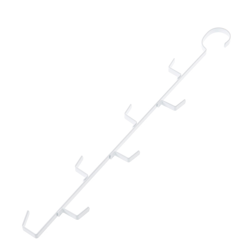 衣柜收纳整理架挂包架领带架免钉免打孔置物架铁艺七钩挂鞋晾晒架