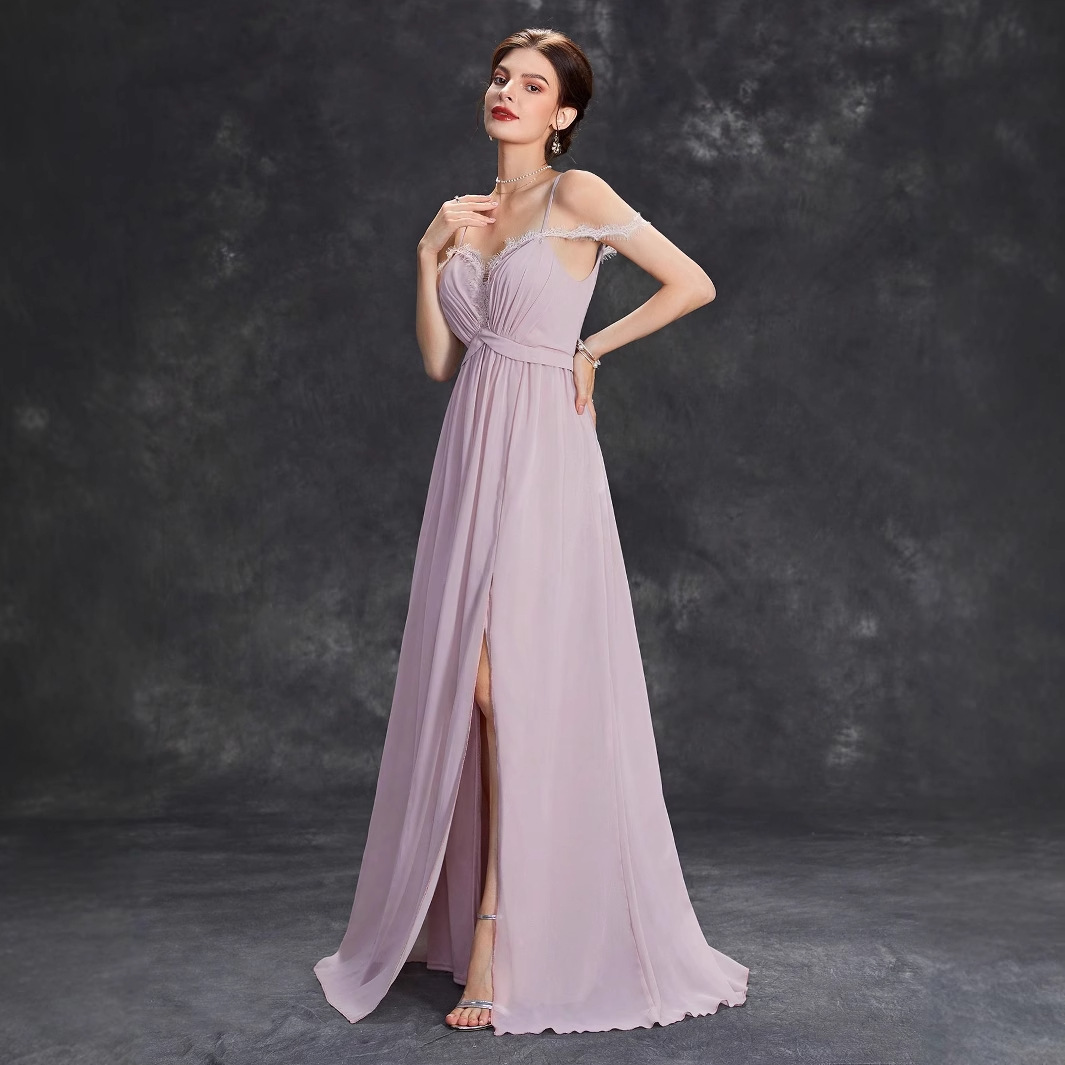 Amazon sling vestido de noche elegante temperamento vestido de baile vestido de fiesta de cumpleaños vestido de fiesta anual vestido de noche